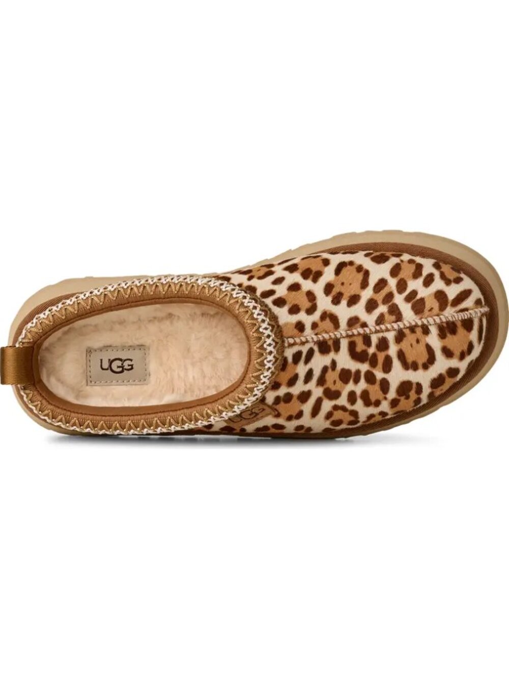 UGG Tazz Plains Leopard Print Slippers Felicity Leopard Jasmine Size 8 / 10 NEW - Picture 10 of 16
